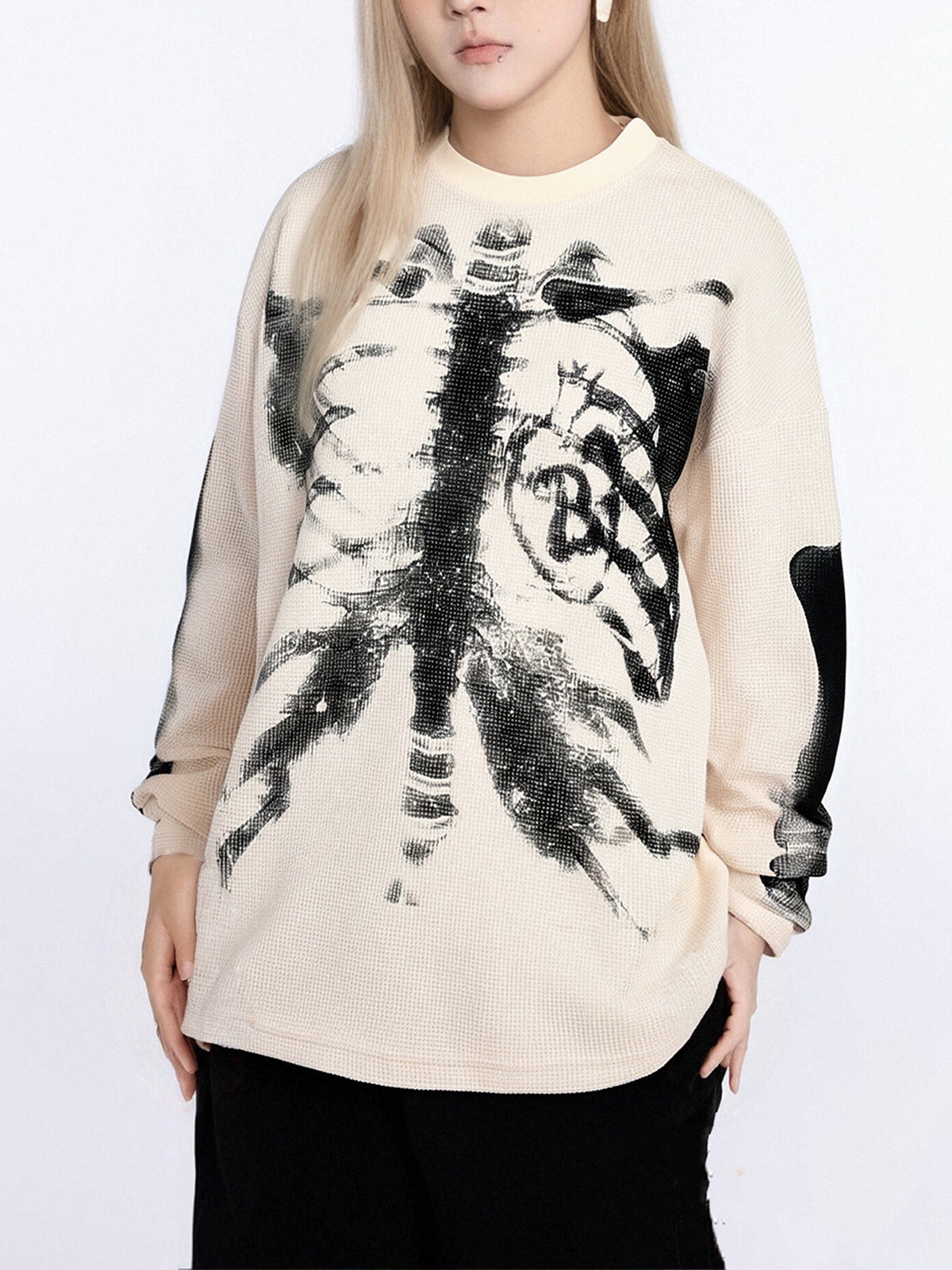 Skeleton Waffle Sweatshirt – Limited Edition
