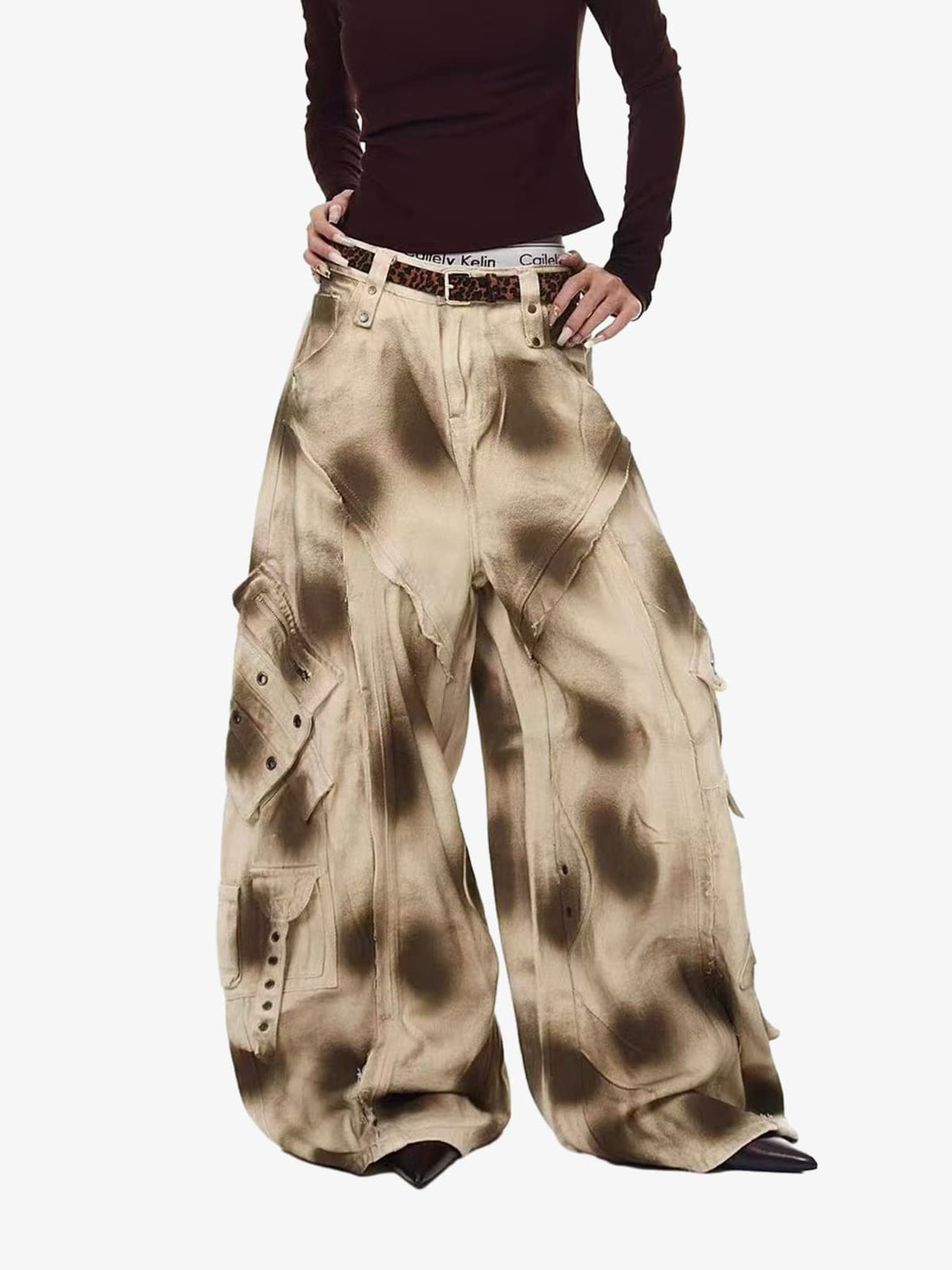 Retro Ağır Yıkamalı Barrel Cargo Jean | Gradien