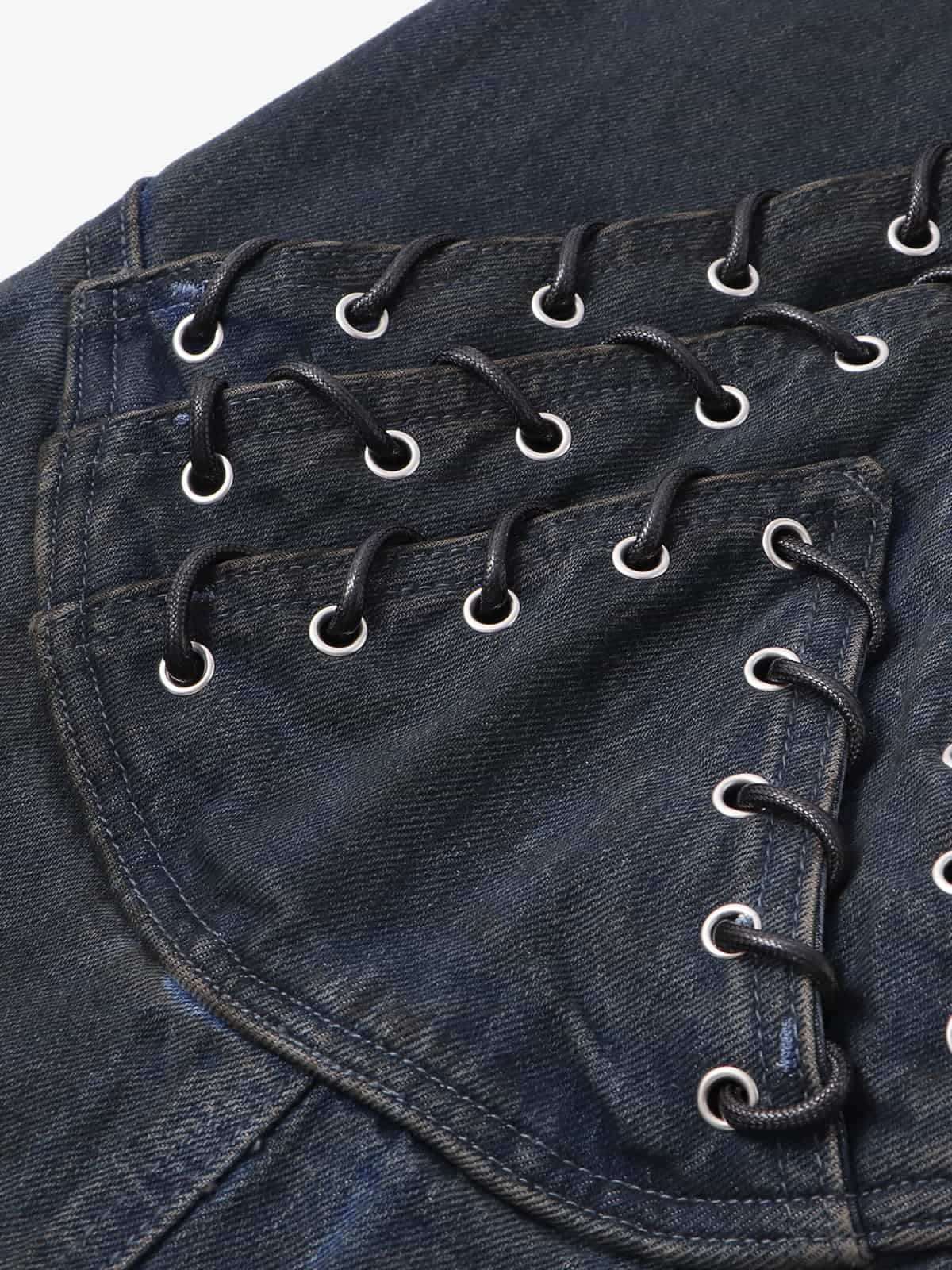 Retro Zımbalı Jean | Tasarımsal & Fonksiyonel