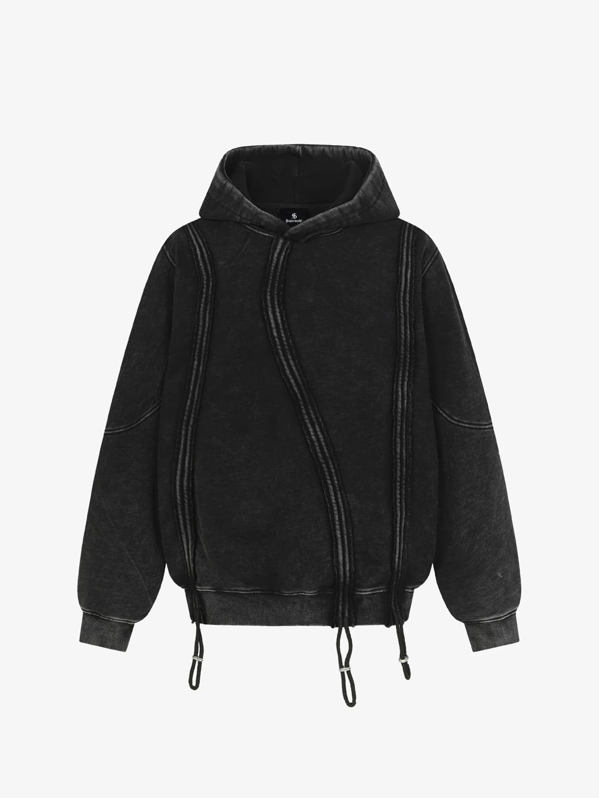 Retro Yıkamalı Hoodie | Tasarımsal Kesim
