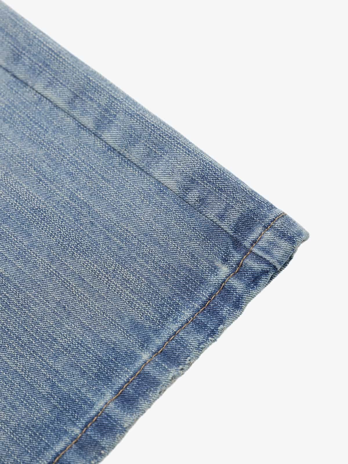 Vintage Yıkamalı Baggy Jean | Patchwork