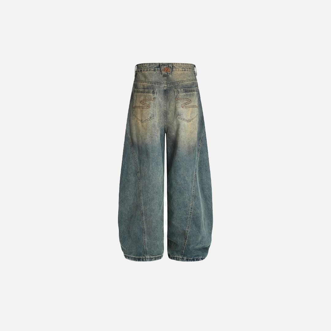UrbanLaws Yırtık Detaylı Hip Hop Bol Paça Denim Jean