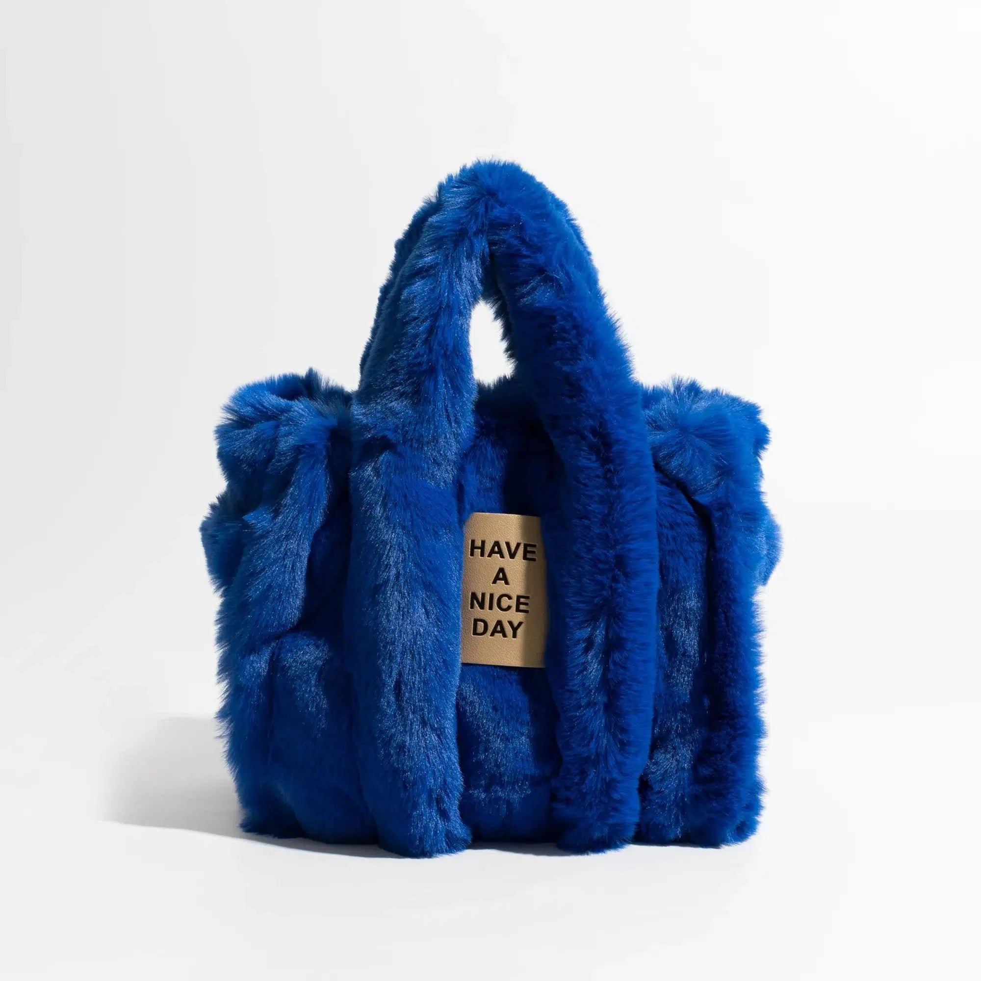 Fluffy Faux Fur Tote Çanta