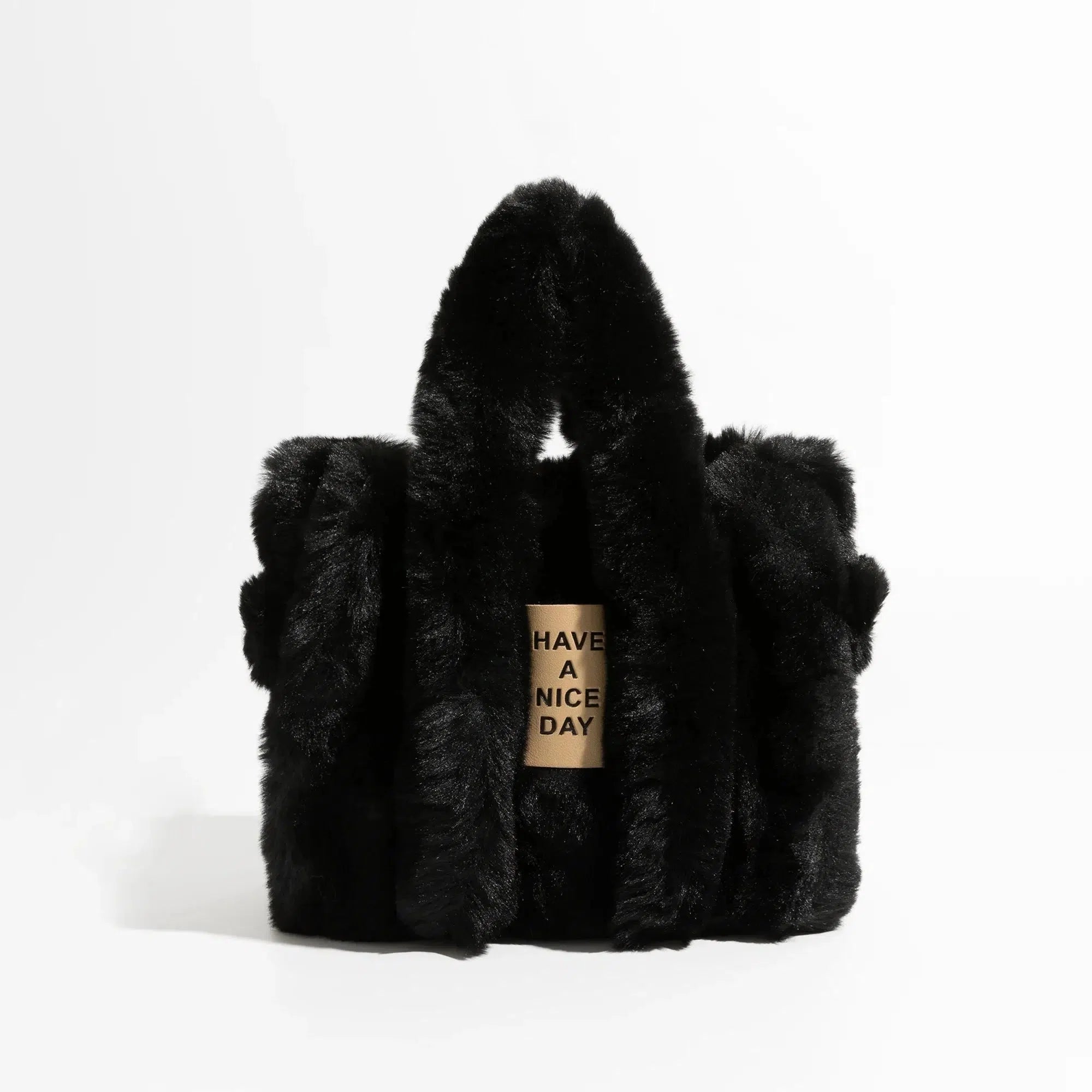 Fluffy Faux Fur Tote Çanta