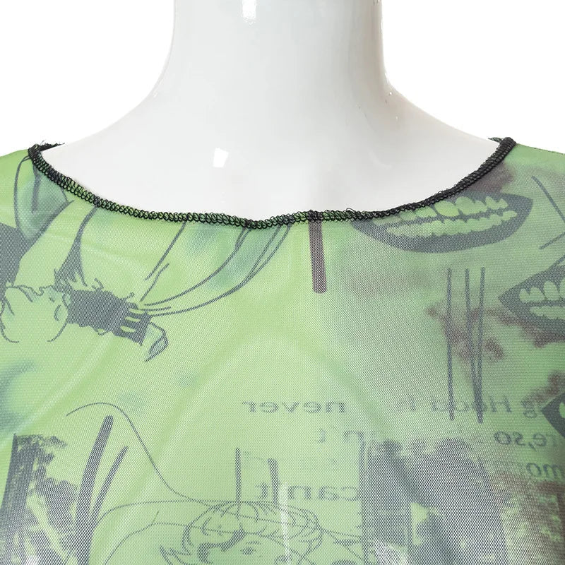 VERDANT VISION SIREN CROP TOP