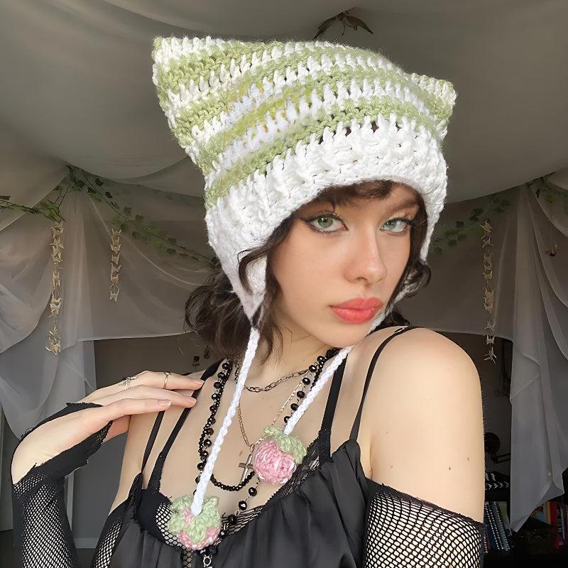 UrbanLaws Kawaii Kedi Kulaklı Triko Bere