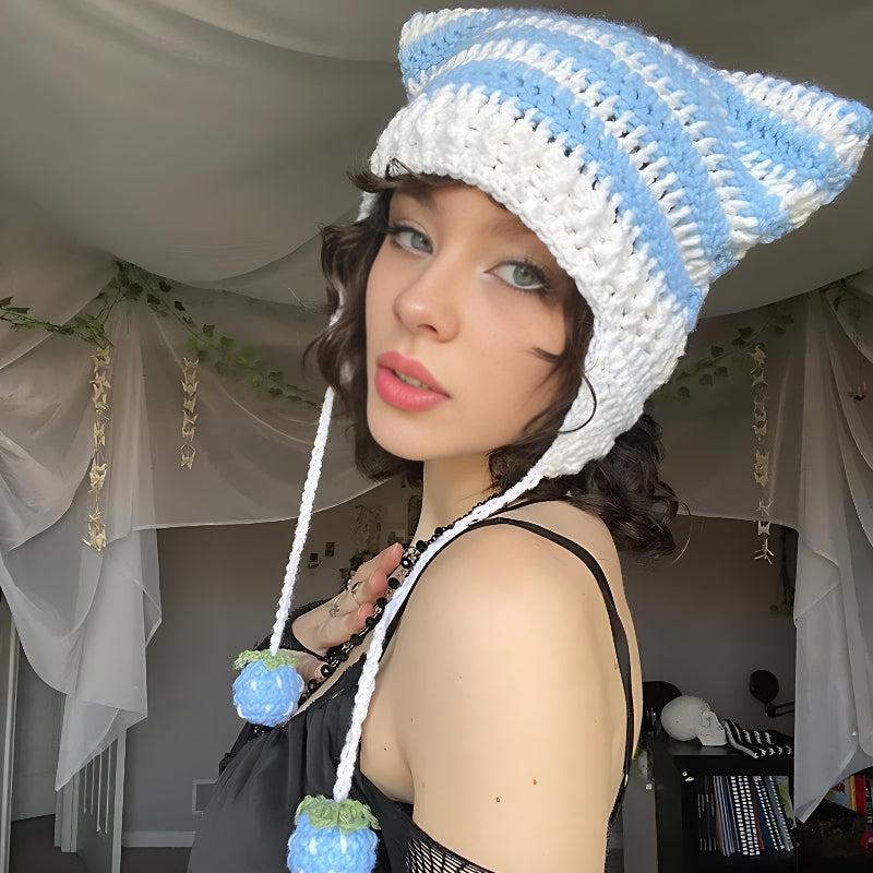 UrbanLaws Kawaii Kedi Kulaklı Triko Bere