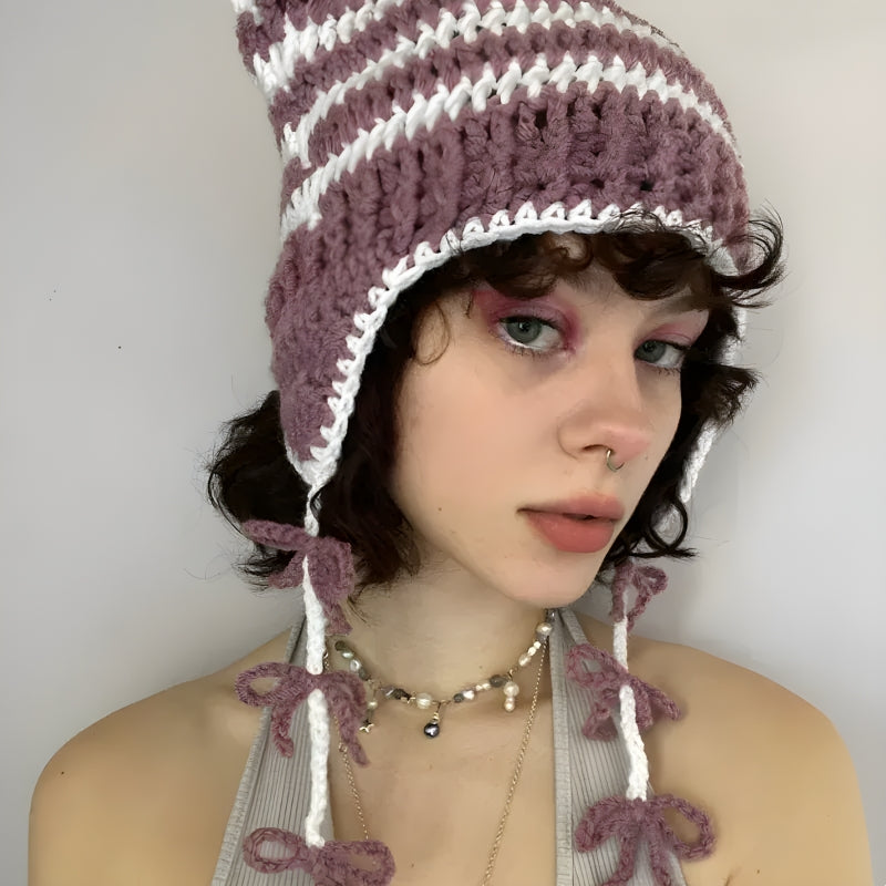UrbanLaws Kawaii Kedi Kulaklı Triko Bere