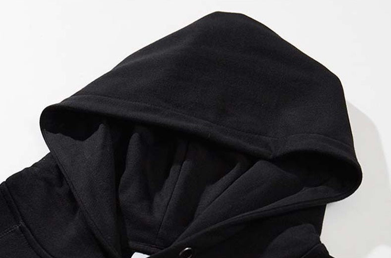 Hilal Ejderha İşlemeli Fermuarlı Hoodie