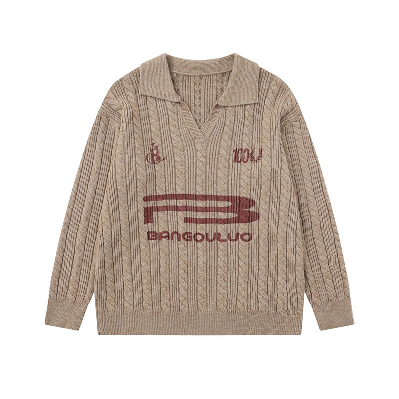 UrbanLaws Casual Letter Print Sweater