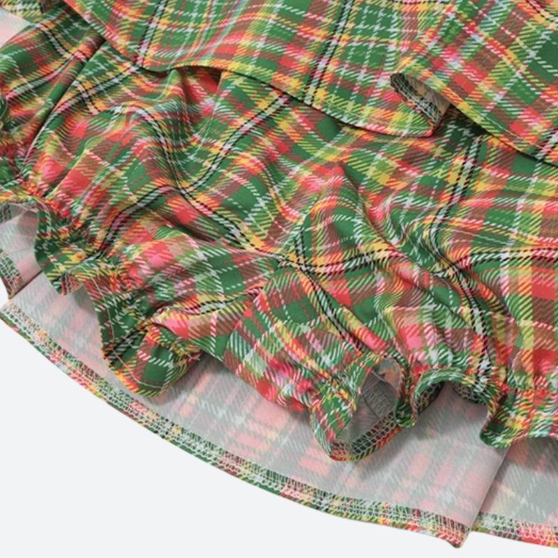 UrbanLaws Sokak Modası Plaid Mini Etek