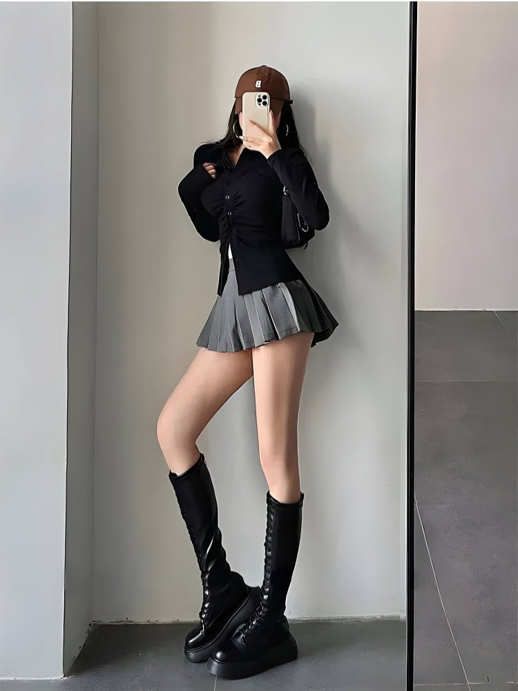 UrbanLaws Pileli Tenis Mini Etek