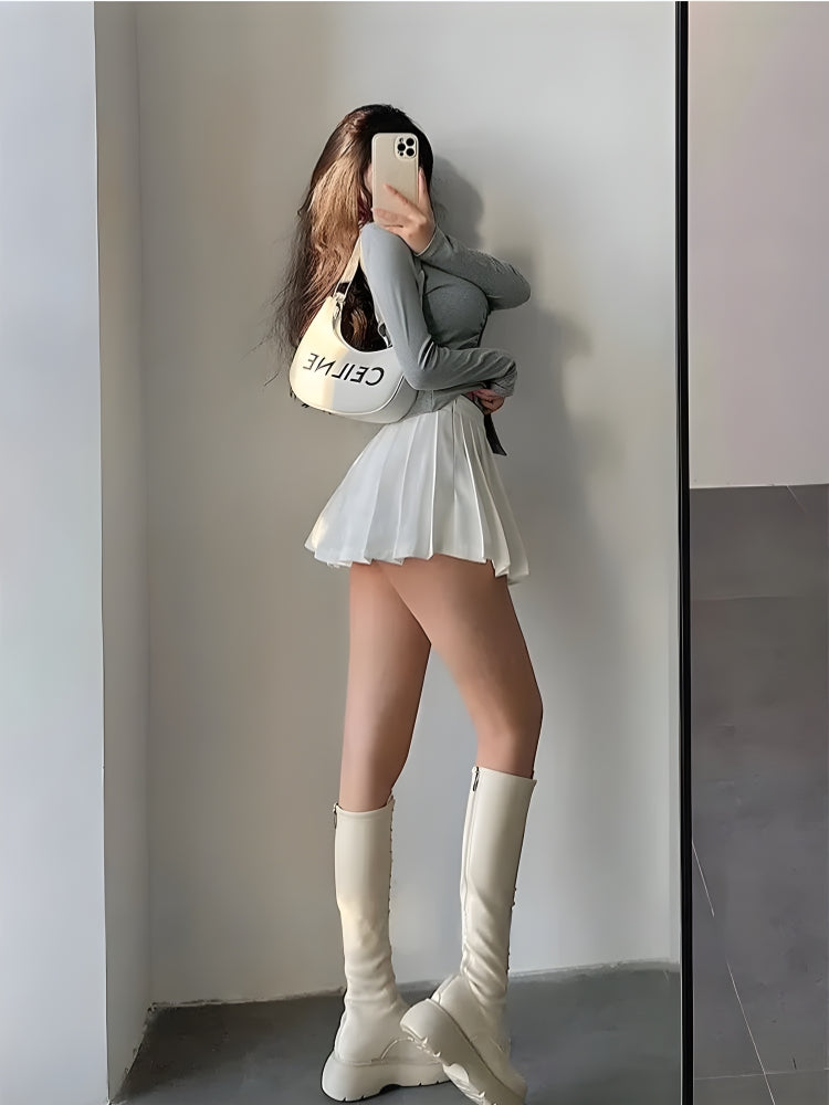 UrbanLaws Pileli Tenis Mini Etek
