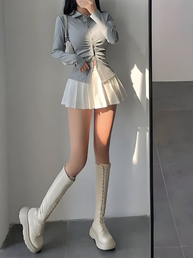 UrbanLaws Pileli Tenis Mini Etek