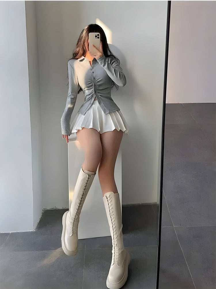 UrbanLaws Pileli Tenis Mini Etek