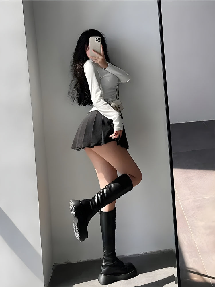 UrbanLaws Pileli Tenis Mini Etek