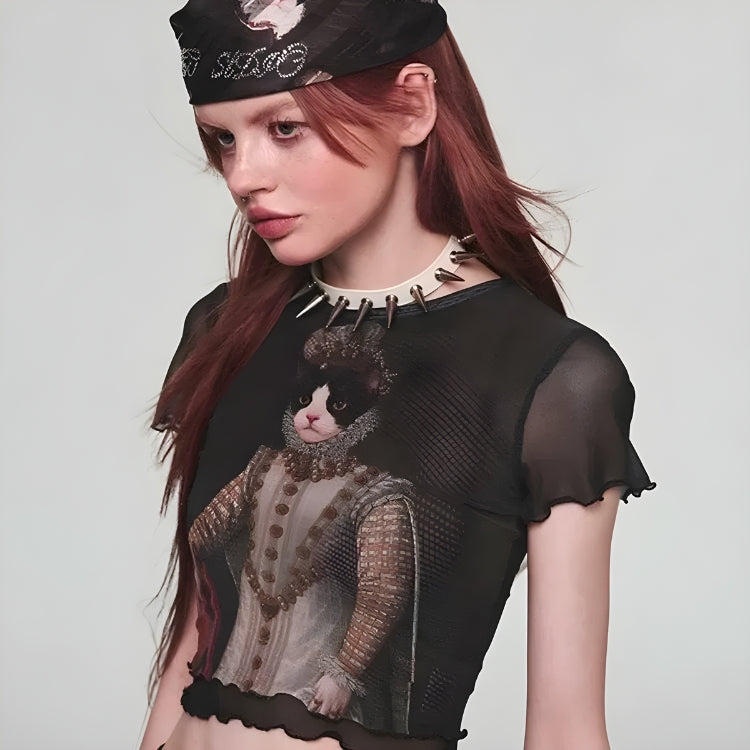 Prenses Kedi Crop Top