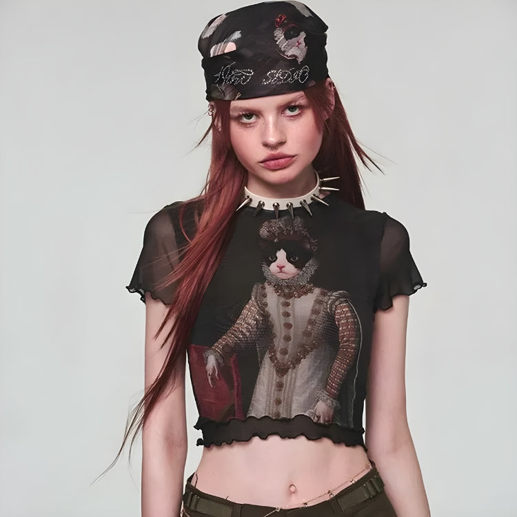 Prenses Kedi Crop Top