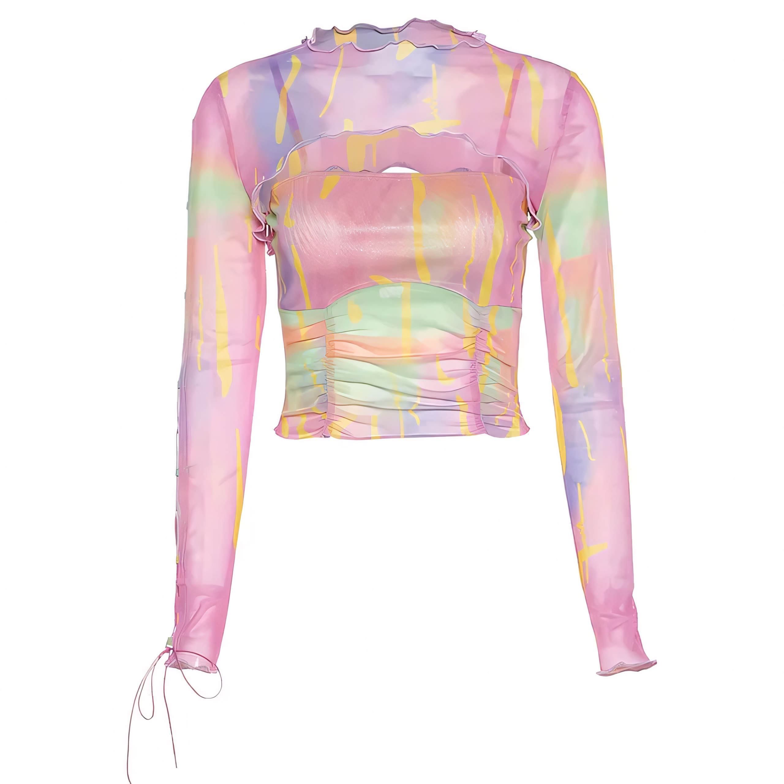 CANDY WHIRL CROP TOP