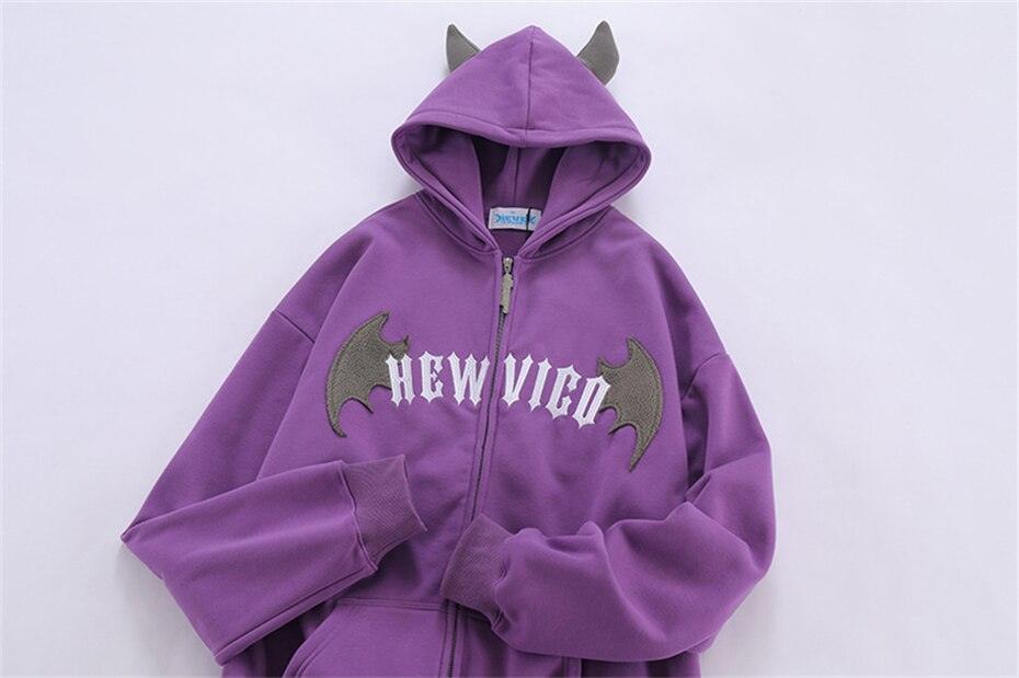 Bat Wings "Hew Vigo" Fermuarlı Hoodie