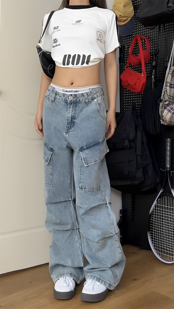 Aesthetic Baggy Kadın Pantolon