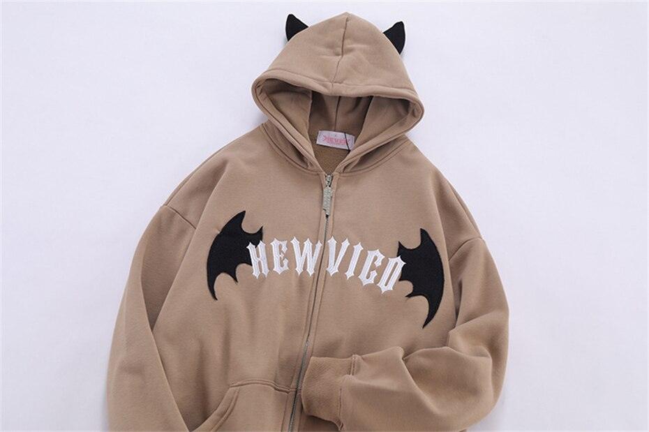 Bat Wings "Hew Vigo" Fermuarlı Hoodie