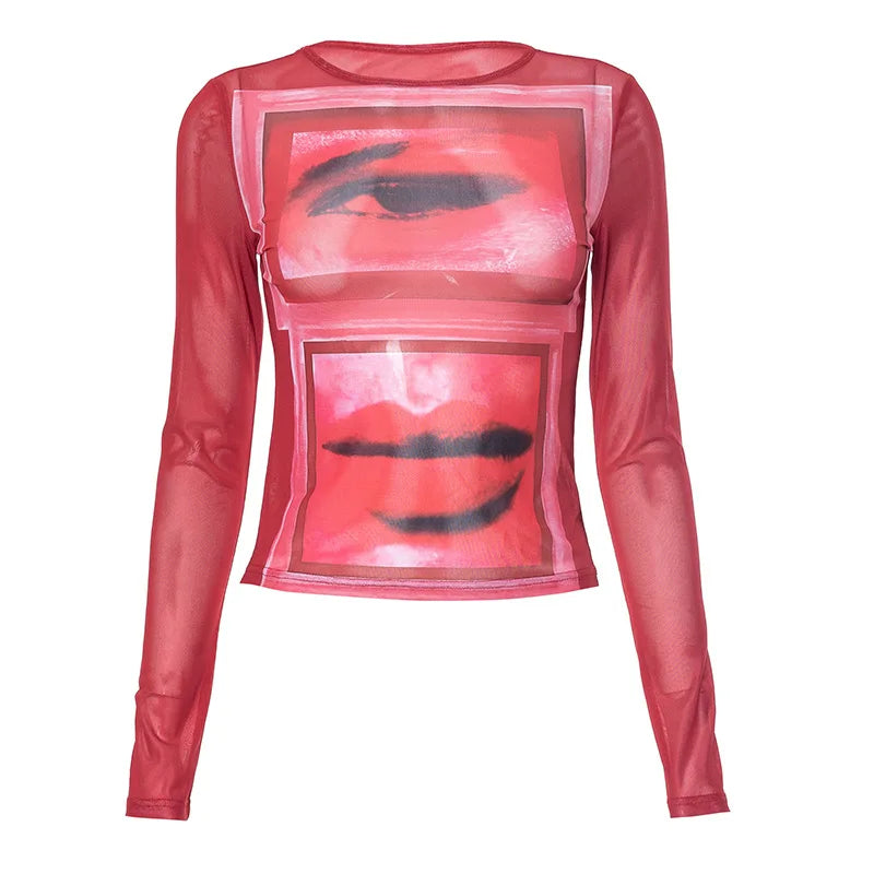 CRIMSON GLANCE MYSTIQUE CROP TOP