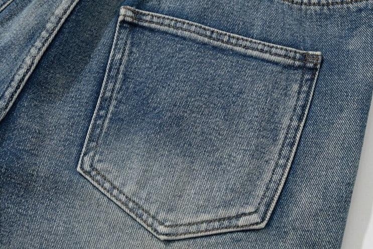 Alev Nakışlı Denim Kot