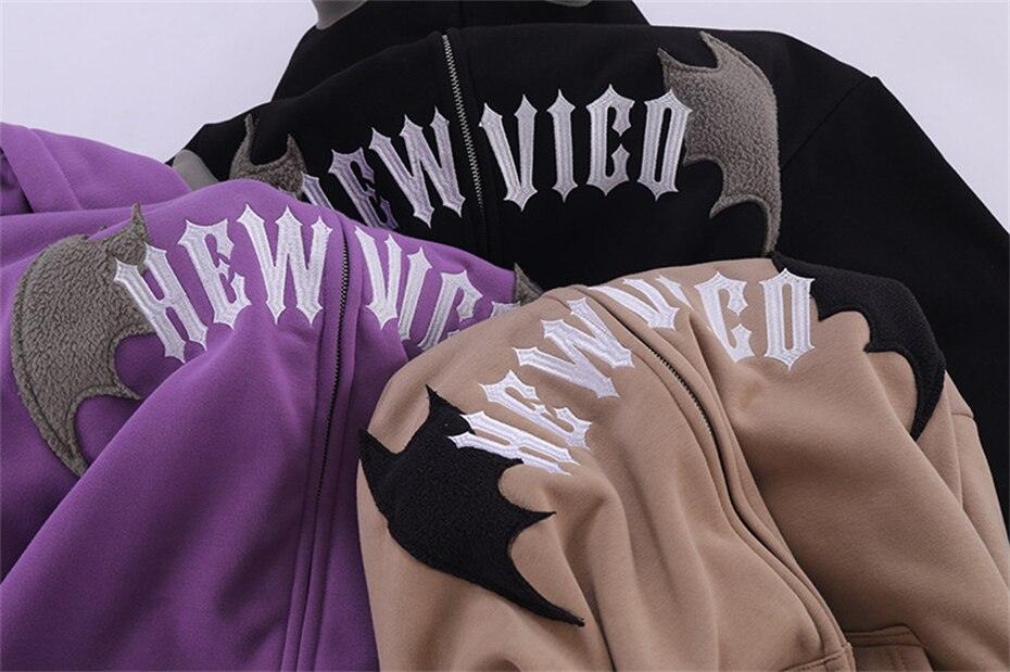 Bat Wings "Hew Vigo" Fermuarlı Hoodie