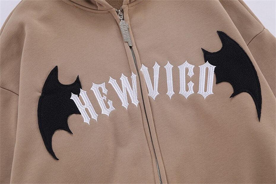 Bat Wings "Hew Vigo" Fermuarlı Hoodie