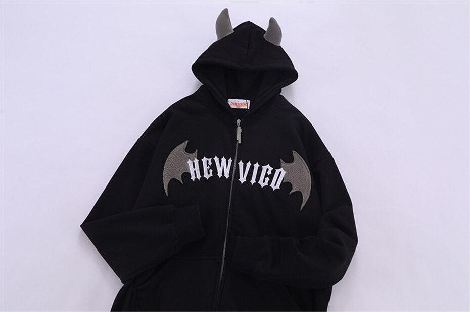 Bat Wings "Hew Vigo" Fermuarlı Hoodie