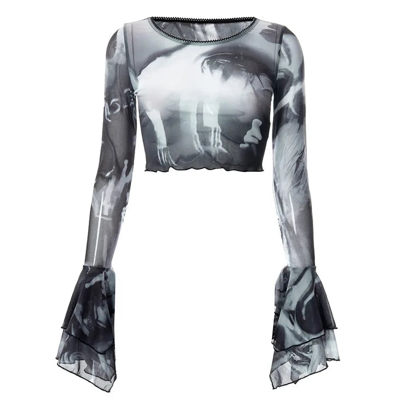 SPECTRAL CHIC ILLUSION CROP TOP