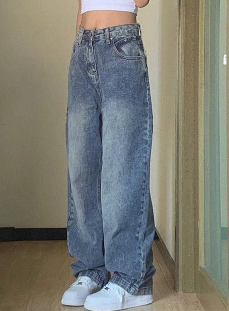 Kadın Günlük 90'lar Şalvar Kot Pantolon