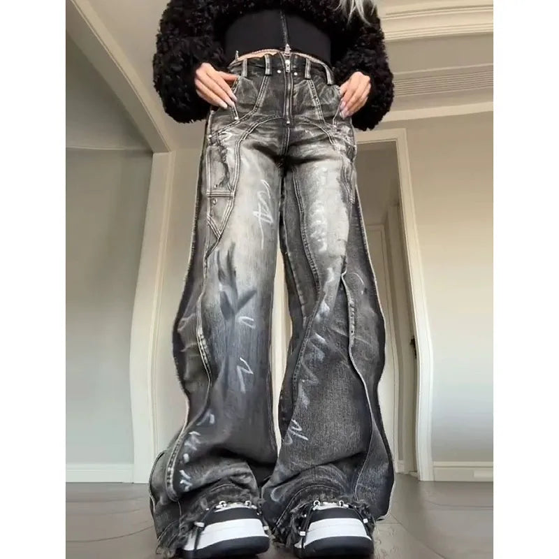 Aesthetic Baggy Denim Pantolon