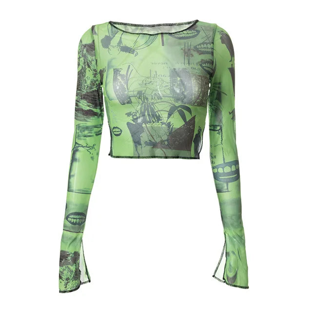 VERDANT VISION SIREN CROP TOP