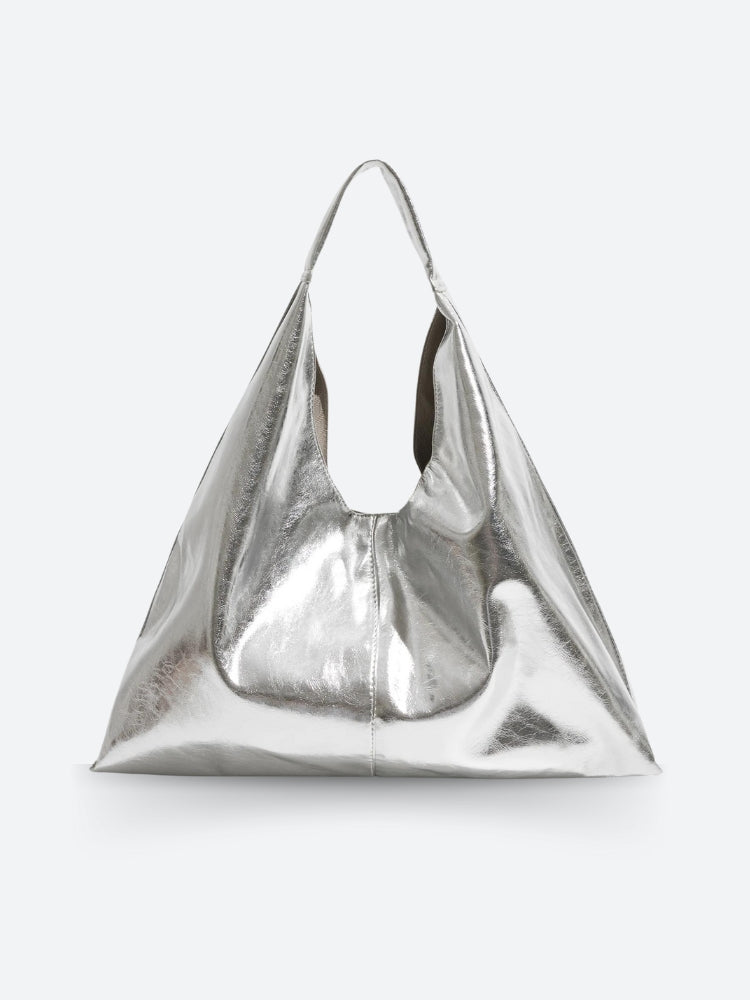 Y2K Patent Leather Hobo Çanta