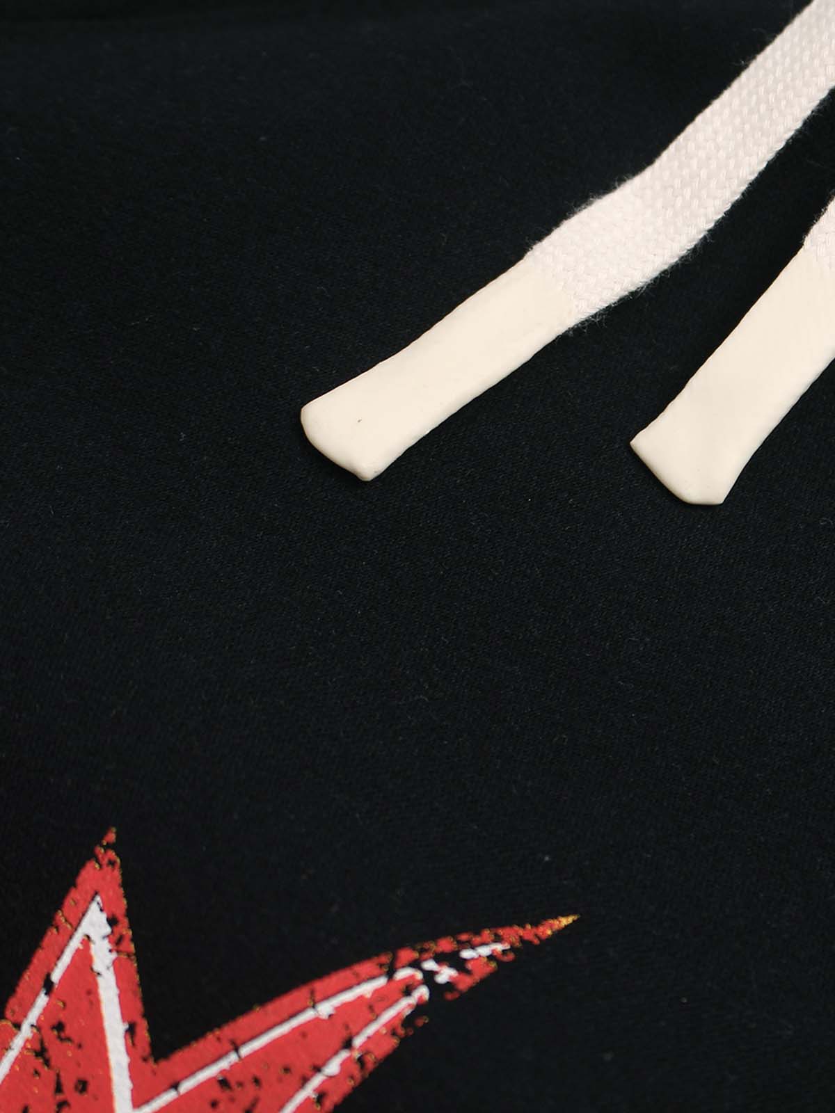 Kontrast Baskılı Fleece Eşofman | Retro Spor