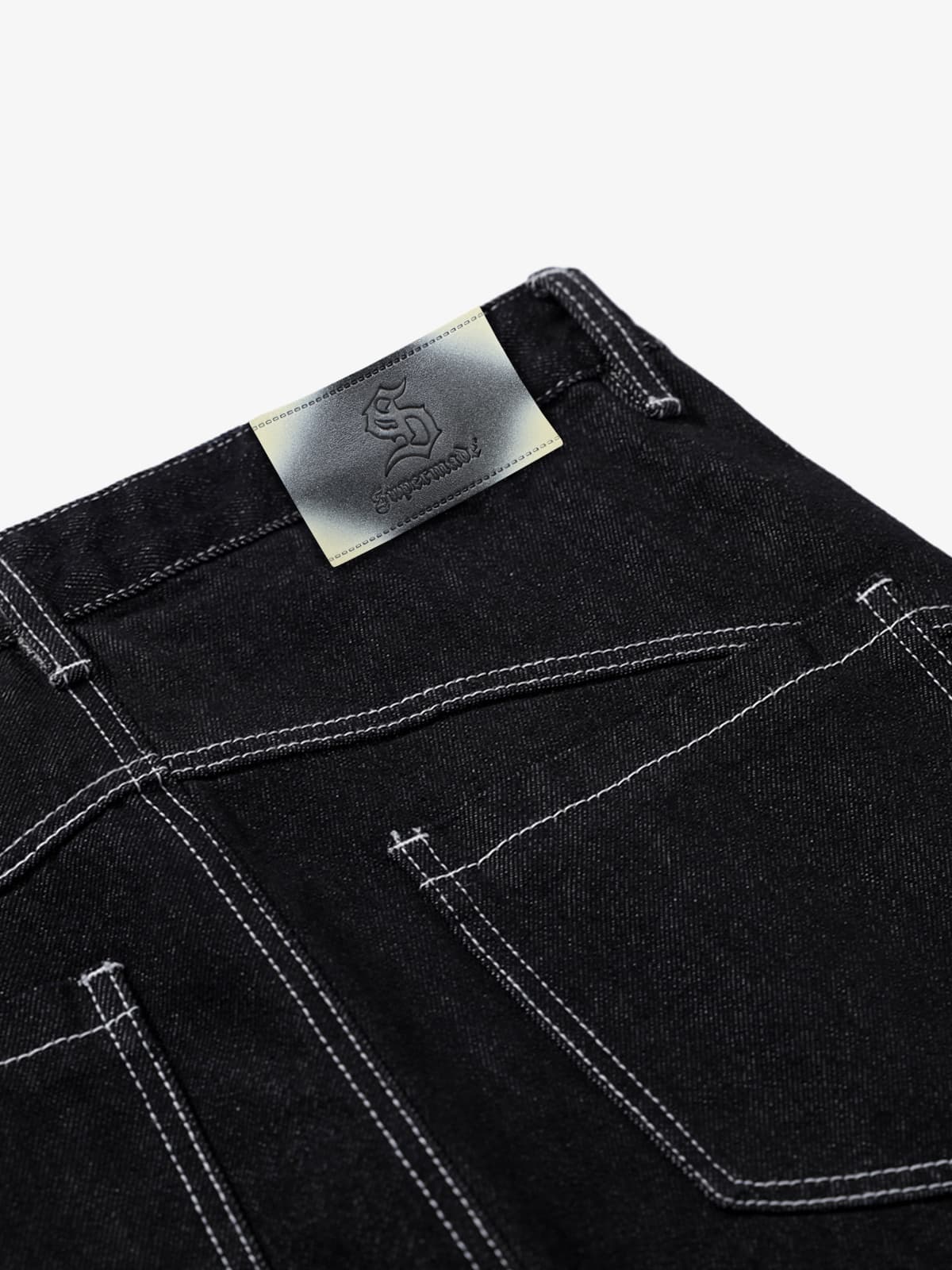 Vintage Kontrast Dikişli Jean | Hançer Paça