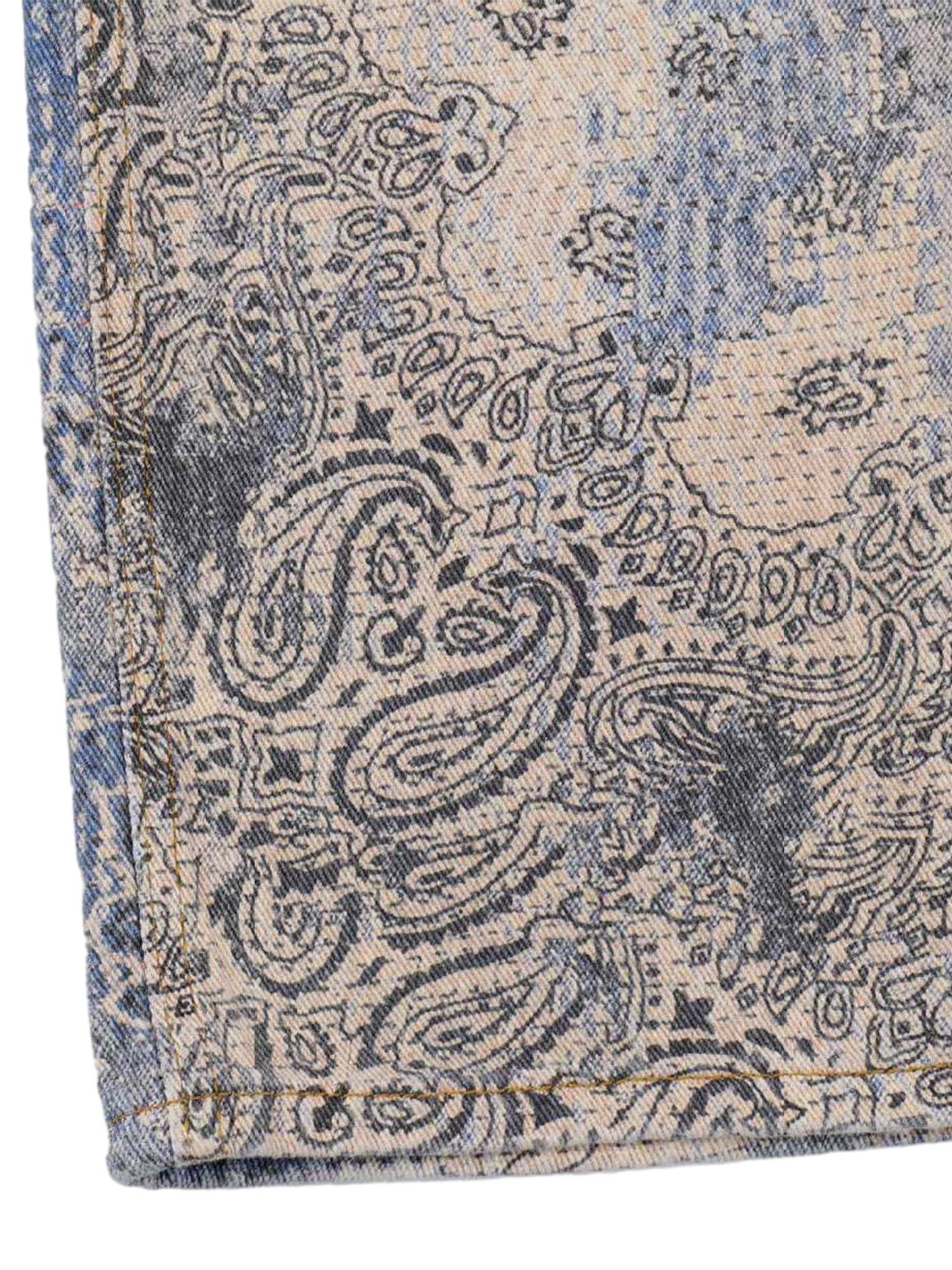 Paisley Desenli Jean