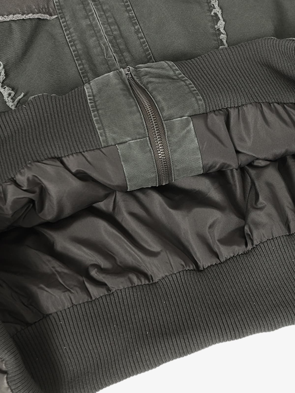 Retro Workwear Kapüşonlu Ceket | Patchwork