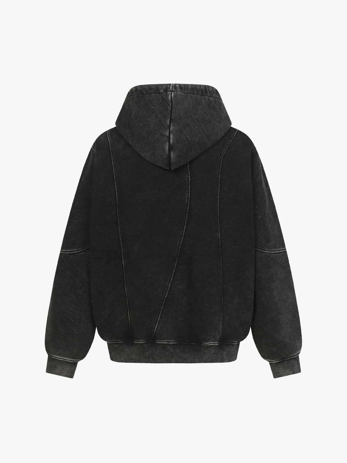 Retro Yıkamalı Hoodie | Tasarımsal Kesim