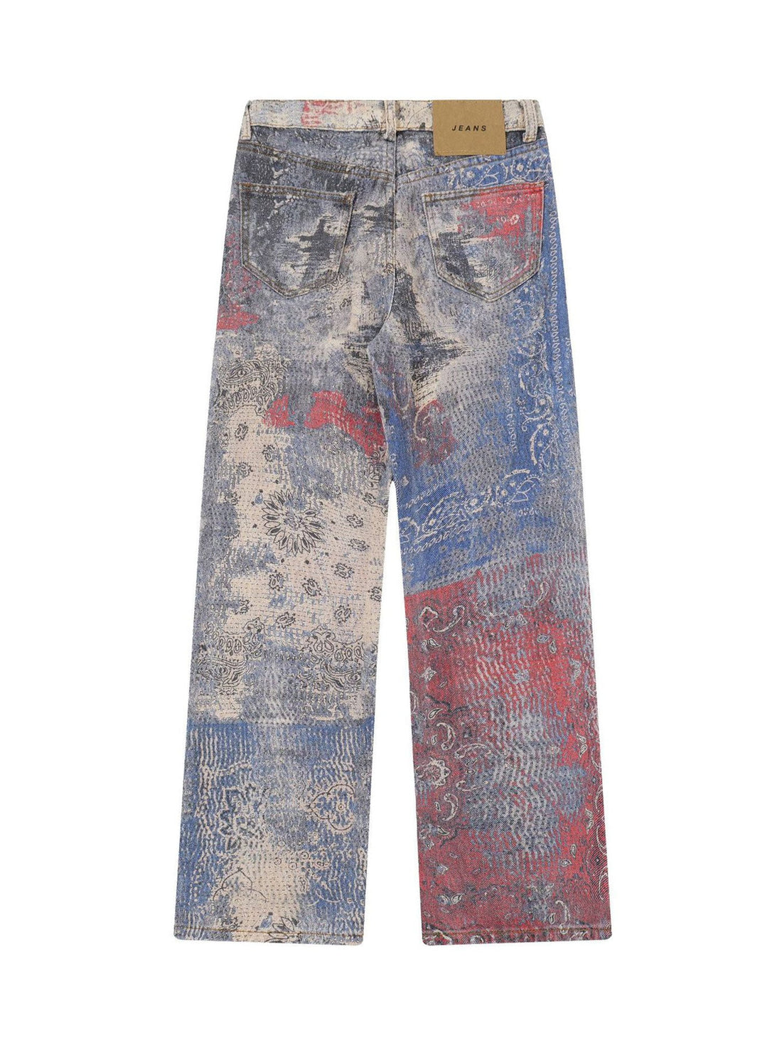 Paisley Desenli Jean