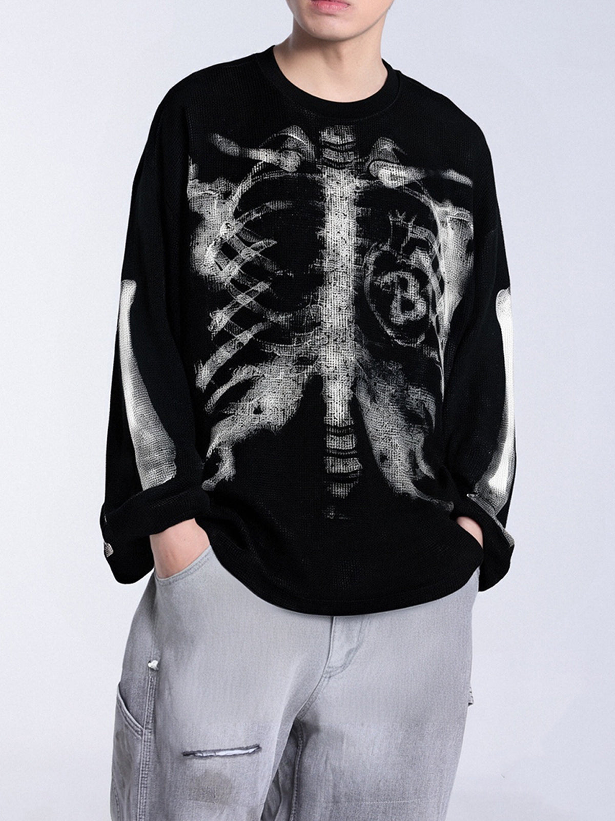 Skeleton Waffle Sweatshirt – Limited Edition