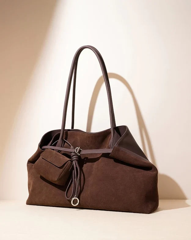 UrbanLaws Elegant Vegan Süet Tote Çanta