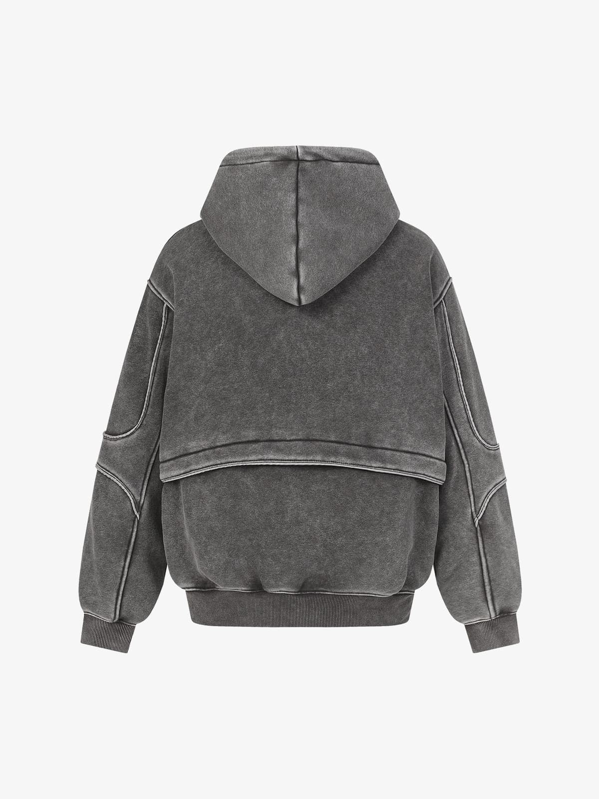 Deconstructed Retro Patchwork Hoodie | Oversize Fit
