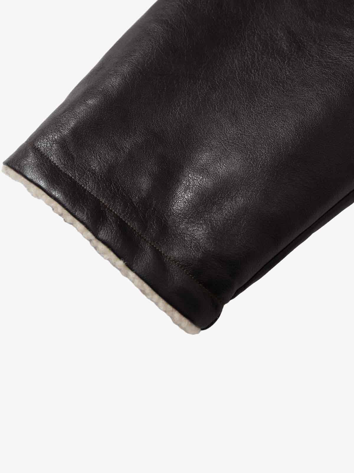 Vintage Deri Ceket | Shearling Yaka & Cropped
