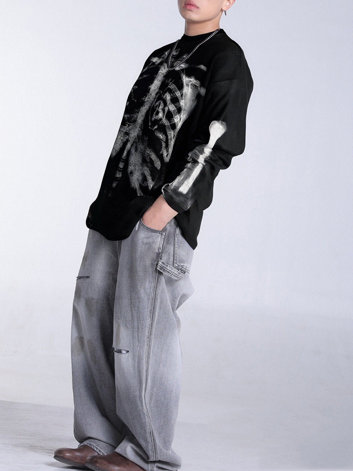 Skeleton Waffle Sweatshirt – Limited Edition