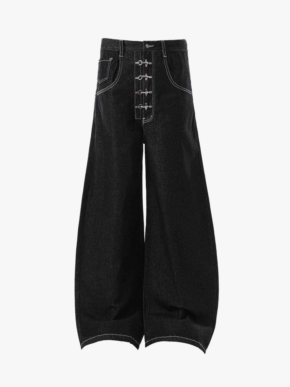 Vintage Kontrast Dikişli Jean | Hançer Paça