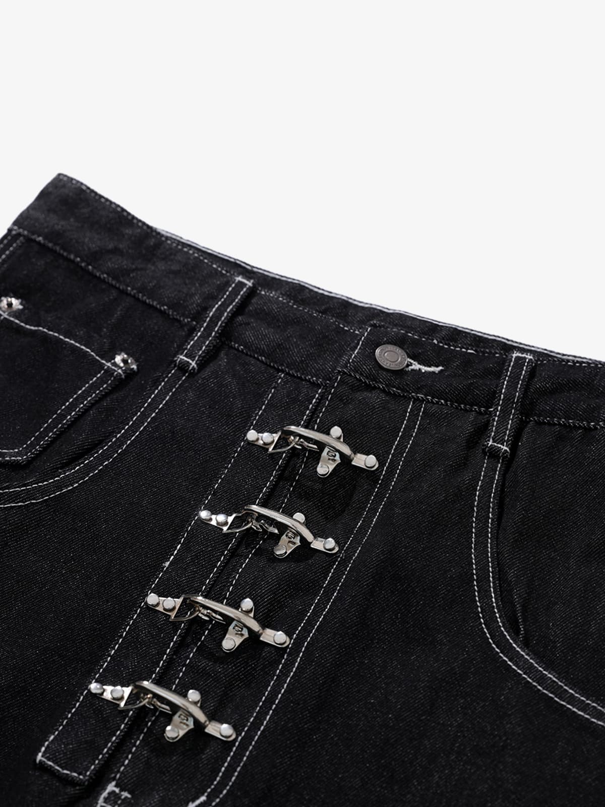 Vintage Kontrast Dikişli Jean | Hançer Paça