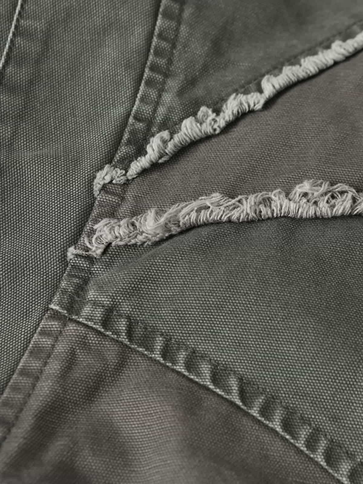 Retro Workwear Kapüşonlu Ceket | Patchwork